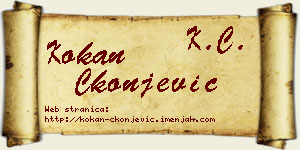 Kokan Čkonjević vizit kartica